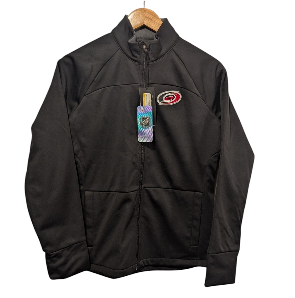 Carolina Hurricanes Antigua Women's Links Black Golf Jacket Size Small